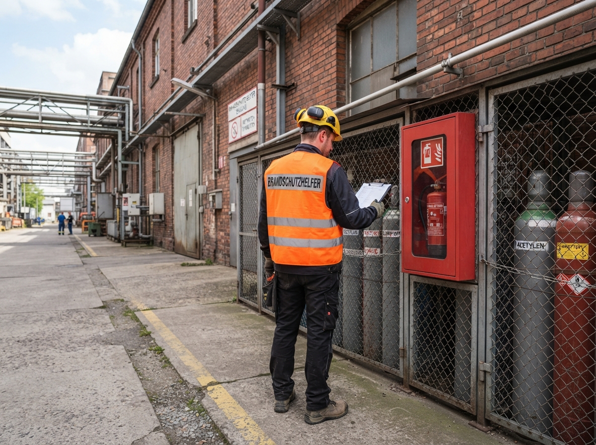 Qualitative Betriebssanitäter bei der Arbeit in Augsburg 